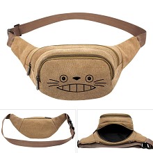 Totoro anime canvas pocket waist pack bag