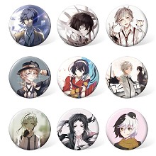 Stray Dogs anime brooches pins set(9pcs a set)