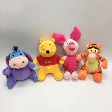  10inches Disney Pooh Bear plush dolls set(4pcs a set) 