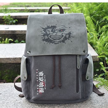 Tokyo ghoul anime canvas backpack bag