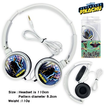 Pokemon Detective Pikachu anime headphone