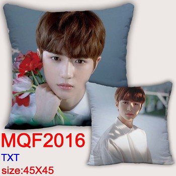 TXT star two-sided pillow