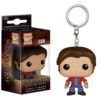 Funko POP Supernatural Sam figure doll key chain