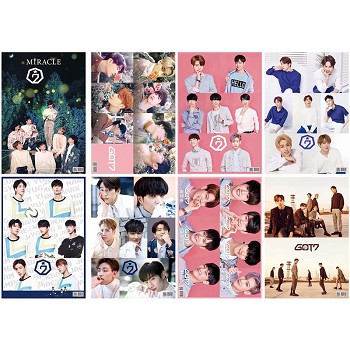 GOT7 star posters(8pcs a set)