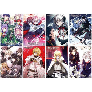 Seraph of the end anime posters(8pcs a set)