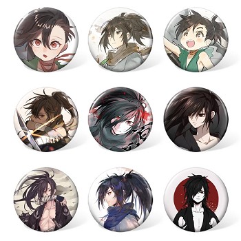 Dororo anime brooches pins set(9pcs a set)