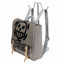 One Piece Law anime canvas backpack bag