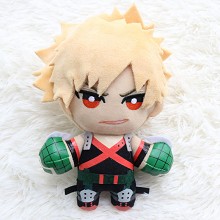  6inches My Hero Academia Bakugou Katsuki anime plush doll 