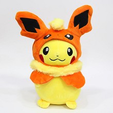 12inches Pokemon Pikachu cos Flareon anime plush doll