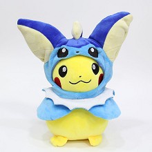 12inches Pokemon Pikachu cos Vaporeon anime plush doll