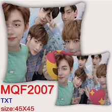 TXT star two-sided pillow