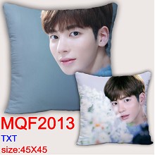 TXT star two-sided pillow