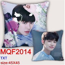 TXT star two-sided pillow