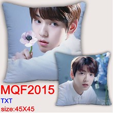 TXT star two-sided pillow