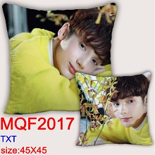 TXT star two-sided pillow