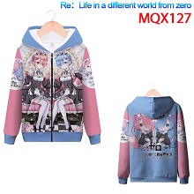 Re:Life in a different world from zero anime long sleeve hoodie cloth