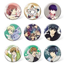  High School Star Musical anime brooches pins set(9pcs a set) 