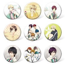 High School Star Musical anime brooches pins set(9...