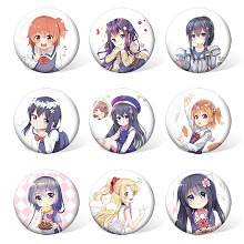 Gotoubun no hanayome anime brooches pins set(9pcs ...