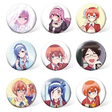 Nekomoe kissaten anime brooches pins set(9pcs a se...