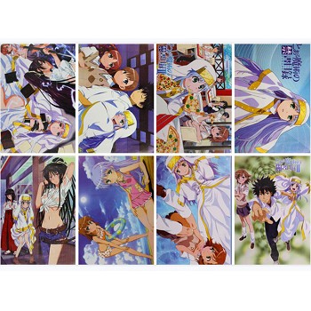  To Aru Majutsu no Index anime posters(8pcs a set) 