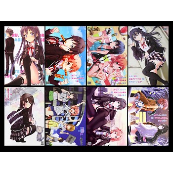 My Youth Romantic Comedy Is Wrong anime posters(8pcs a set)