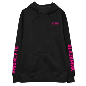  Black pink star cotton thick hoodie sweater cloth 