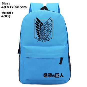 Attack on Titan anime backpack bag