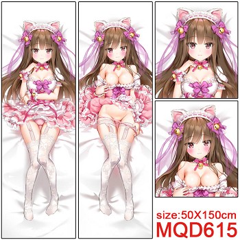 Nekopara game two-sided long pillow