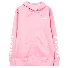 Black pink star cotton thick hoodie sweater cloth