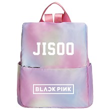 Black Pink JISOO star backpack bag