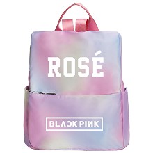 Black Pink ROSE star backpack bag