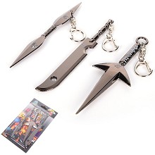 Naruto anime key chains set(3pcs a set)