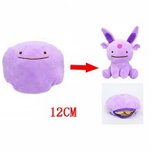 5inches Pokemon Ditto Espeon two-sided plush pillo...