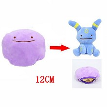5inches Pokemon Ditto Umbreon two-sided plush pill...