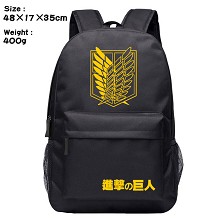 Attack on Titan anime backpack bag