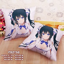 Danjon ni deai o motomeru no wa machigatte irudarou ka two-sided pillow