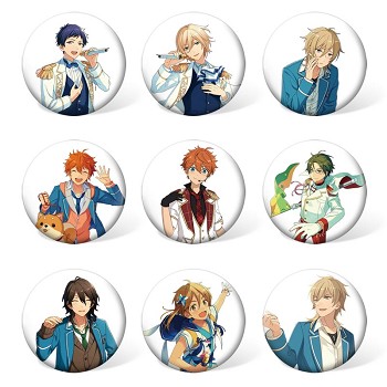 Ensemble Stars anime brooches pins set(9pcs a set)