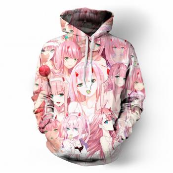 Ahegao DARLING in the FRANXX anime 3D hoodie 