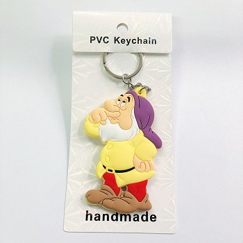 Snow White anime two-sided key chain