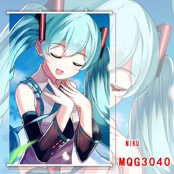 Hatsune Miku anime wall scroll