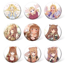 Tate no Yuusha no Nariagari brooches pins set(9pcs...