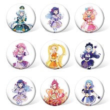 Aikatsu Friends anime brooches pins set(9pcs a set...