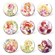 Aikatsu Friends anime brooches pins set(9pcs a set)