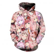 Ahegao DARLING in the FRANXX anime 3D hoodie 