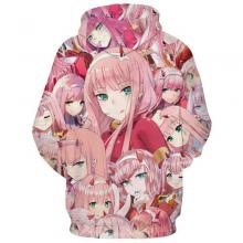 Ahegao DARLING in the FRANXX anime 3D hoodie 