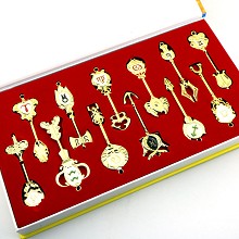  Fairy Tail anime key chains set(12pcs a set)9CM 