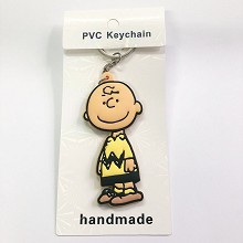 Snoopy anime two-sided key chain