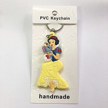 Snow White anime two-sided key chain