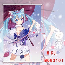 Hatsune Miku anime wall scroll